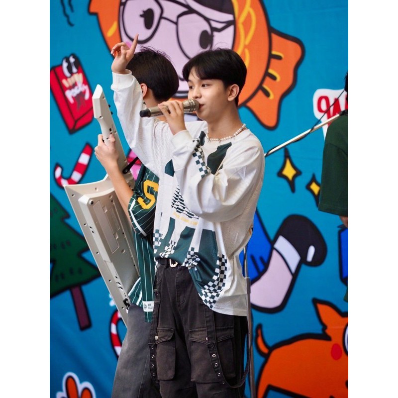 Highschool - TPB06189 เสื้อไบค์เกอร์ Collection Sports Biker T-shirt - รูปที่ 4