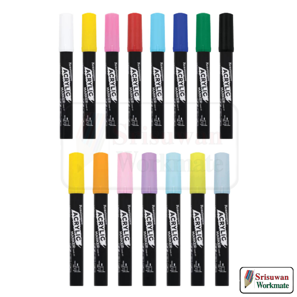Renaissance แยกด้าม ปากกาอะคริลิค Acrylic Marker ปากกามาร์กเกอร์ อะคริลิค