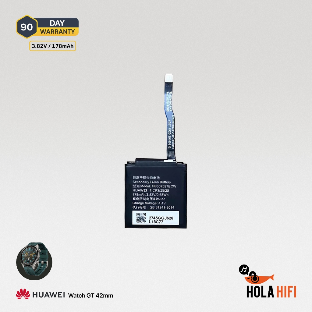 Battery Li-ion 3.82V / 178mAh / 0.68Wh For Huawei GT 42mm
