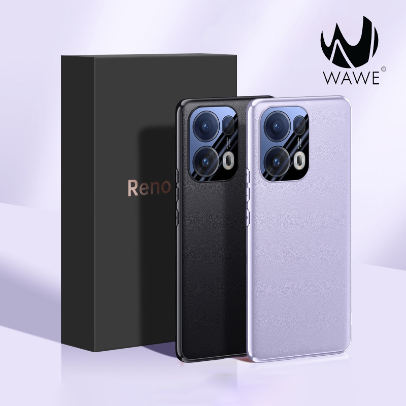[ส่งจากกทม.] เคส Oppo Reno 13 และ Reno 13 Pro วัสดุ TPU+หนัง กันรอยกันกระแทกพร้อมปิดกระจกเลนส์กล้อง