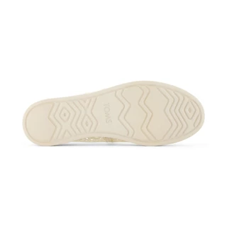TOMS รองเท้าลำลองผู้หญิง สลิปออน รุ่น Alpargata Plus Natural Moroccan Crochet (CG) รองเท้าลิขสิทธิ์แท้