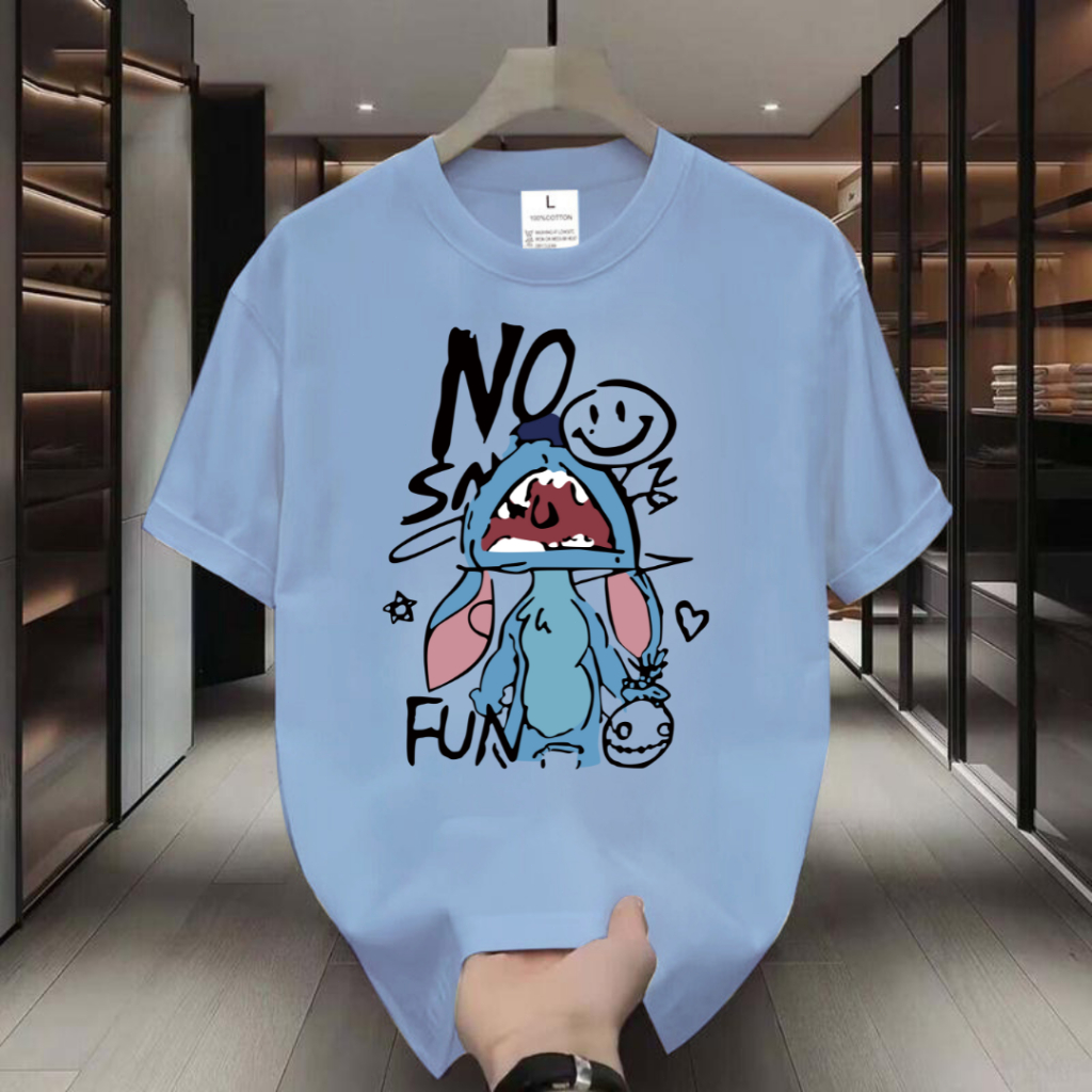เสื้อยืดคอกลมสกรีนลายอาร์ตทอย สีสวยคมชัด เนื้อผ้าเกรดดีนุ่มนิ่มใส่สบายไม่อับชื้นระบายอากาศดี