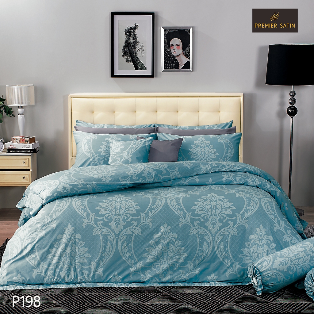 Premier Satin ผ้าปูที่นอน 6 ฟุต 5 ฟุต 3.5 ฟุต (ไม่รวมนวม)เคลือบกำจัดแบคทรีเรีย