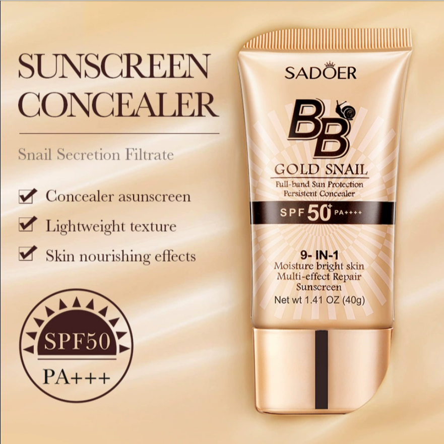 SADOER BB GOLD SNAIL Full-band Sun Protection SPF50 PA+++