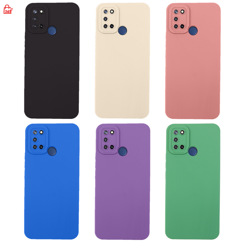 เคส สำหรับ Realme C17 7i เคสซิลิโคน กันกล้อง TPU สีพื้น