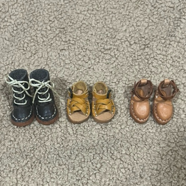 blythe licca 1/6 doll leather shoes ร้องเท้าตุ๊กตาหนังแท้