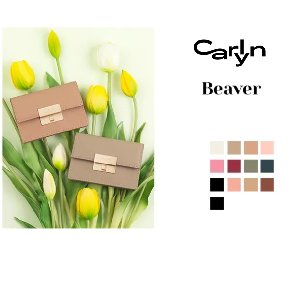 Carlyn Beaver Wallet W70101010 (Pink Beige)
