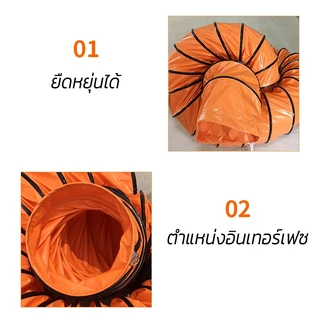 พัดลมอุโมงค์ พัดลมดูดเป่า SUZUME 8/10/12/14/16/20 นิ้ว 5M ท่อลมระบายอากาศ ท่อส่งลม สายลมอุโมงค์( เฉพาะท่อ )