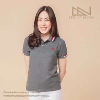 เสื้อโปโล รุ่น Rocking Horse 🔥สีเทาท็อป🔥 (หญิง) By Doitnow สินค้าคุณภาพ จากแห่งผลิตโดยตรง!!