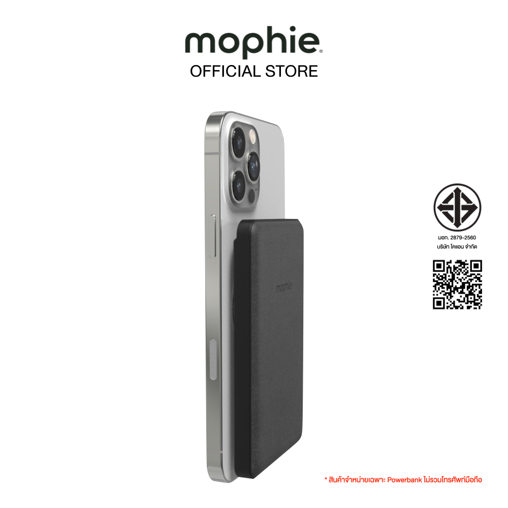 แบตเตอรี่สำรอง Mophie-UNV Battery-Snap+ juice pack mini-5K-FG-Black-INT