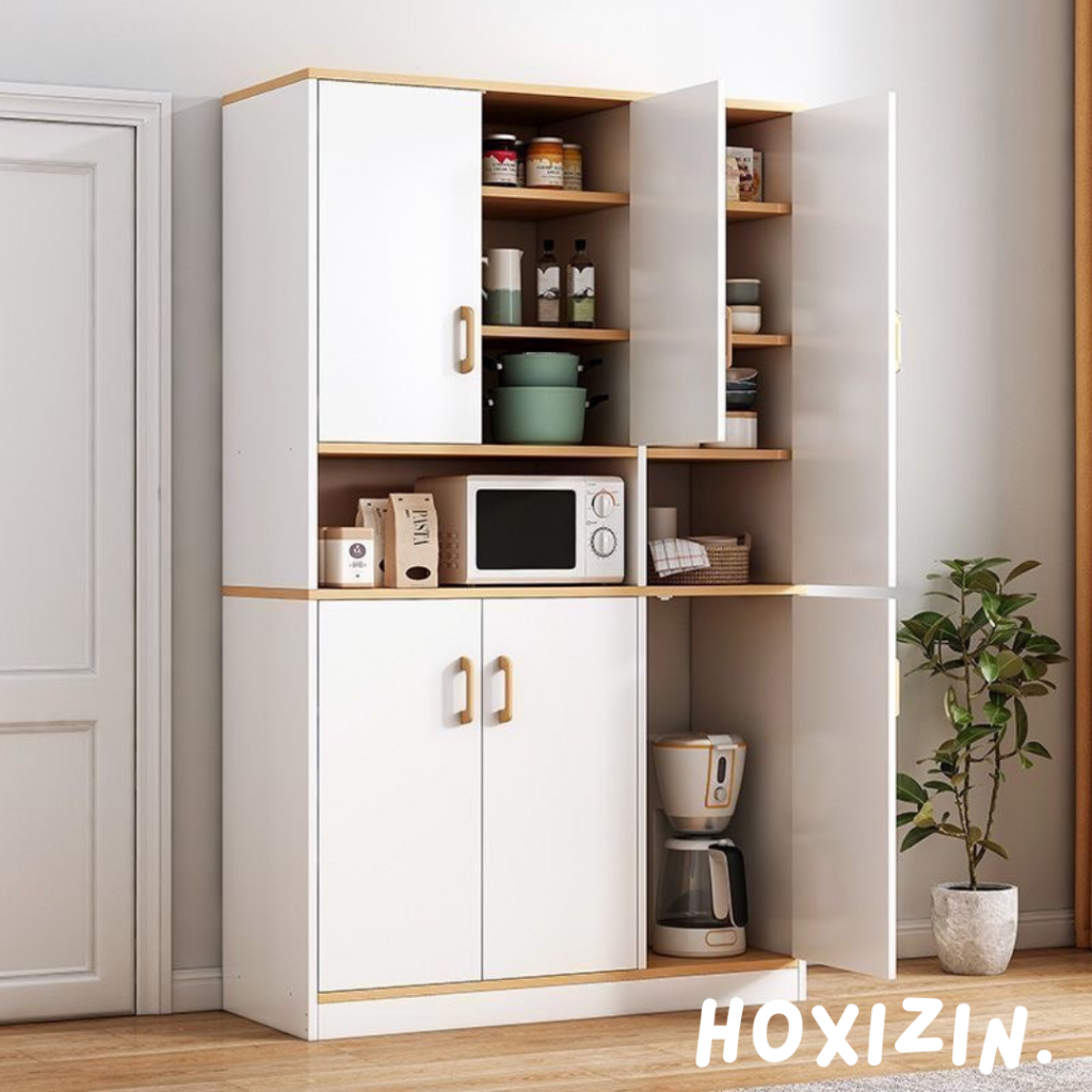 ตู้เก็บของ ตู้ครัวขนาดใหญ่ Kitchen Cabinet ชั้นวางของอเนกประสงค์ จัดเก็บของได้เยอะ ไม้คุณภาพ แข็งแรง – โปรปัง