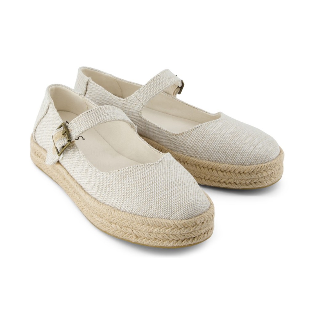 TOMS รองเท้าลำลองผู้หญิง สลิปออน รุ่น Carolina Mary Jane Natural Yarn Dye (CG) รองเท้าลิขสิทธิ์แท้ - รูปที่ 2