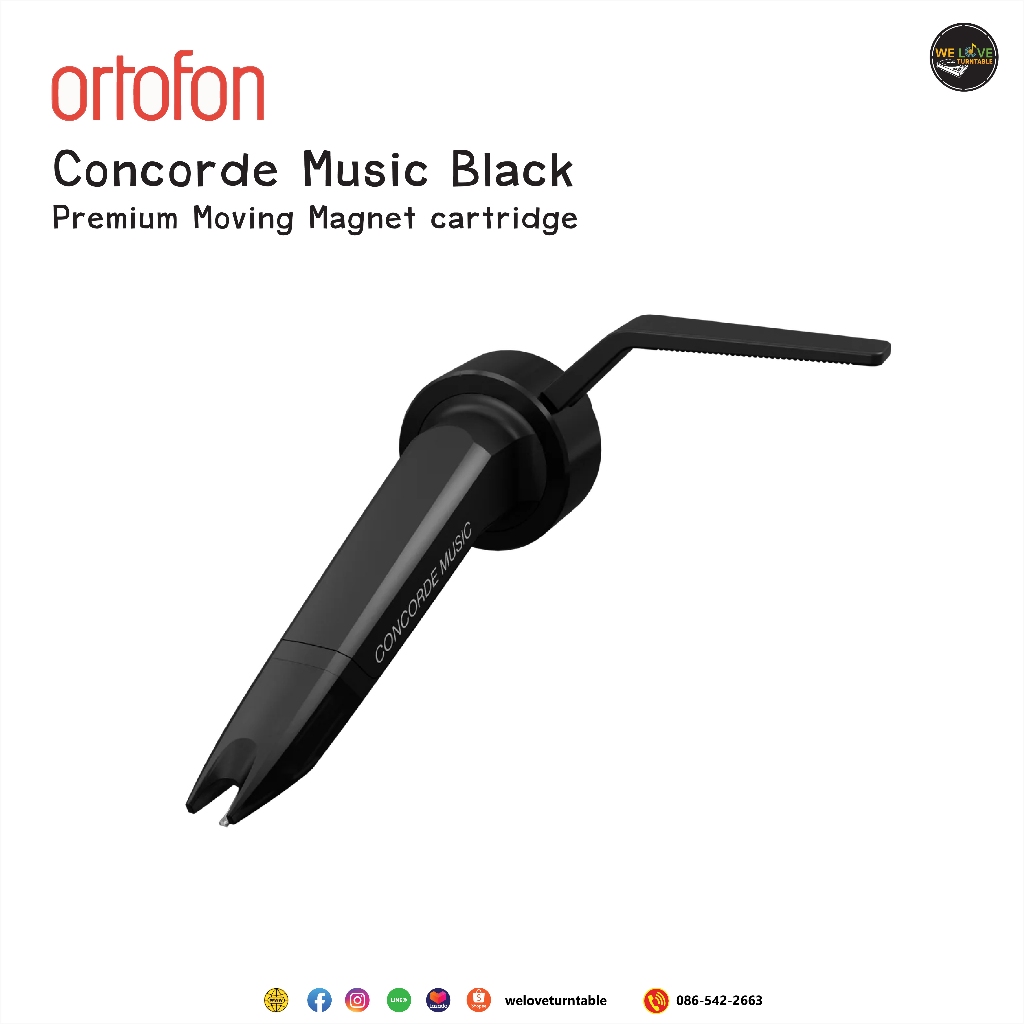 หัวเข็ม Ortofon Concorde Music Black (New)