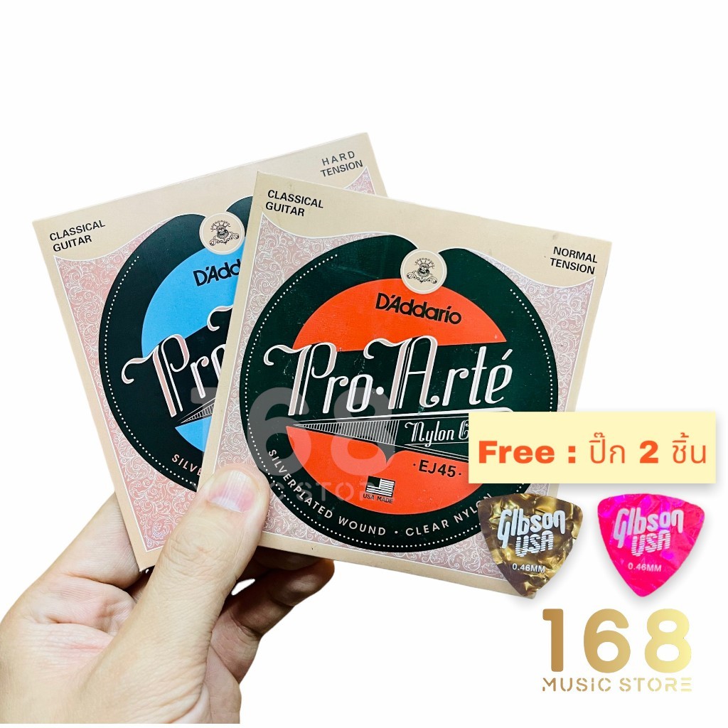 ครบชุด สายกีต้าร์คลาสสิค EJ45 , EJ46 รุ่น Pro Arte Nylon Classical Guitar Strings สายเอ็น สายกีต้าร์