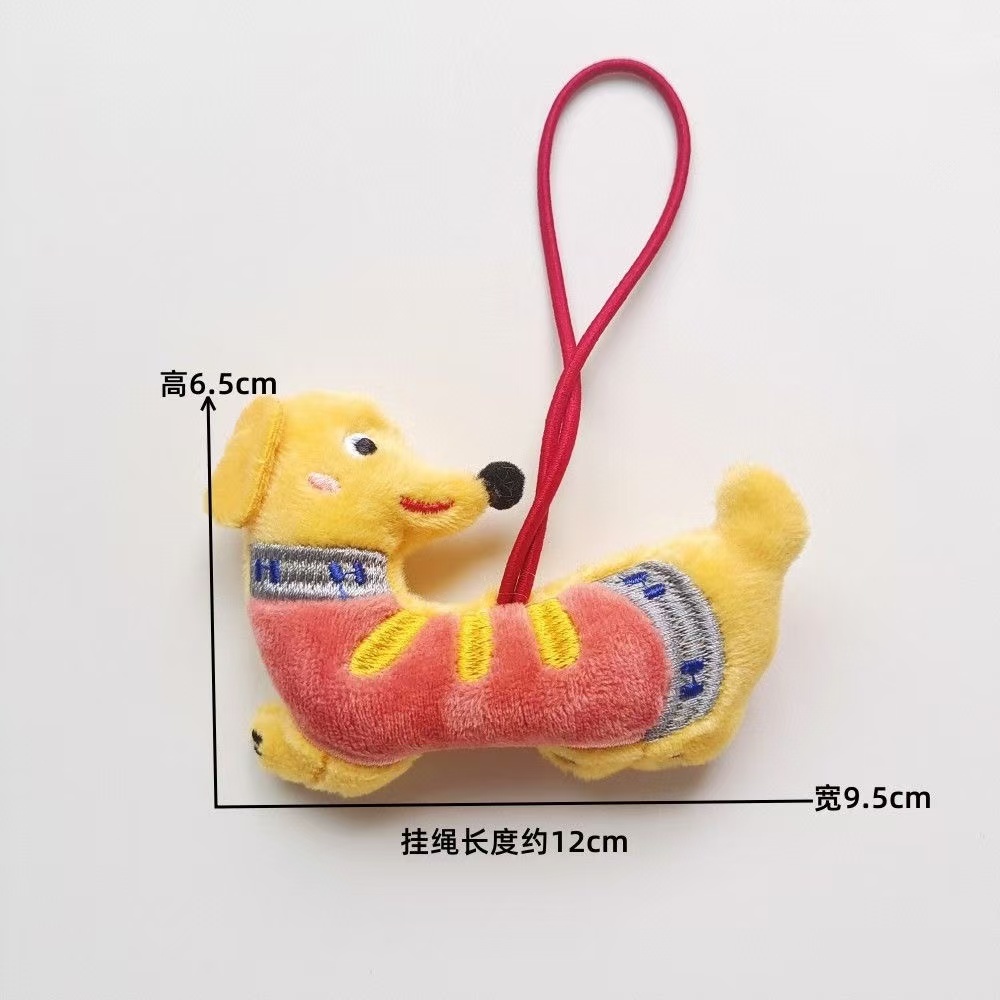 🔥COD🔥 Dachshund ตุ๊กตาตุ๊กตาการ์ตูนตุ๊กตาลูกสุนัขพวงกุญแจจี้กระเป๋าเป้สะพายหลัง Charm น่ารักกระเป๋าแขวนตกแต่งของขวัญเด็ก