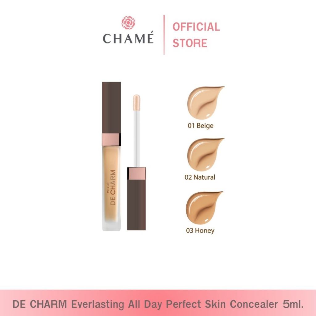 [EXP 21/03/2025] DE CHARM Everlasting All Day Perfect Skin Concealer คอนซิลเลอร์ ขนาด 5 ml