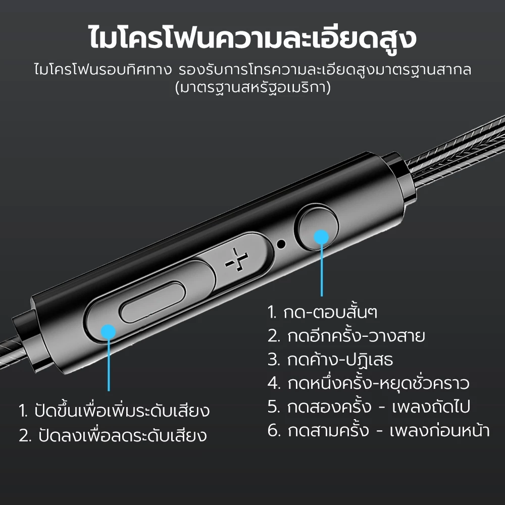 หูฟัง SGT Earphones Wired  หูฟังมีไมค์ เบสหนัก 3.5mm. รองรับ Android สามารถใช้งานร่วมกับสมาร์ทโฟน ของแท้100% thumbnail 10