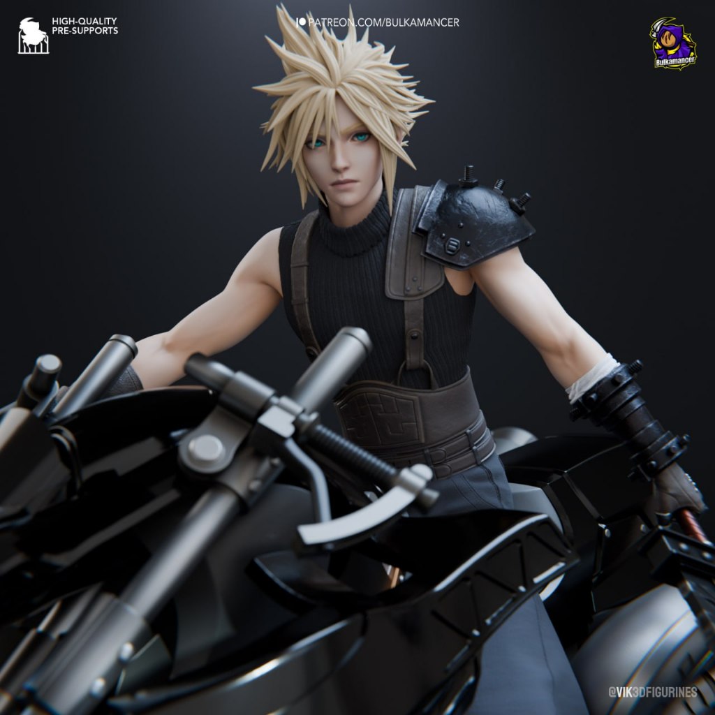 Coud FF7 (Bulkamancer)(3D Print Model ไม่ทำสี)