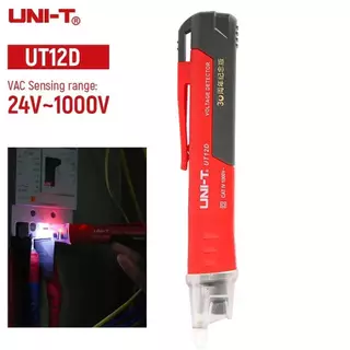 UNI-T 12D ปากกาตรวจจับแรงดันไฟฟ้า ไขควงวัดไฟนอกสาย วัดไฟมีเสียง ปากกาวัดไฟ วัดไฟรั่ว AC Voltage Detectors UT12D-ROW