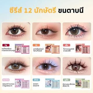 ซีรีส์ 12 นักษัตร ขนตาปลอม 3D ไม่ต้องใช้กาว มีกาวในตัว ขยายตา ติดทน ใช้ซ้ำได้ เหมาะสำหรับมือใหม่ 30/36 ช่อ/กล่อง