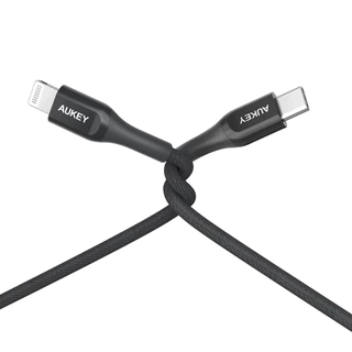 สายชาร์จ AUKEY USB-C to Lightning Cable Kevlar MFI (CB-AKL) by Banana IT