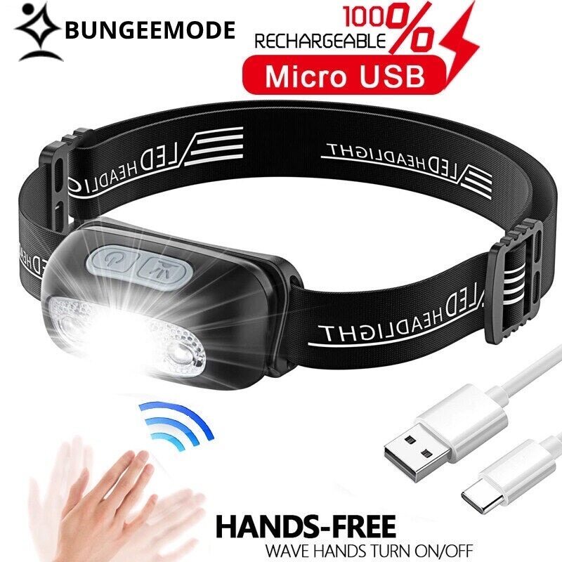 CRX ไฟฉายคาดหัวแบบชาร์จได้,ไฟฉายคาดหัว LED USB กันน้ำใช้กลางแจ้งตกปลา,ไฟฉายคาดหัว,ไฟฉายคาดหัวแท้,ไฟฉ