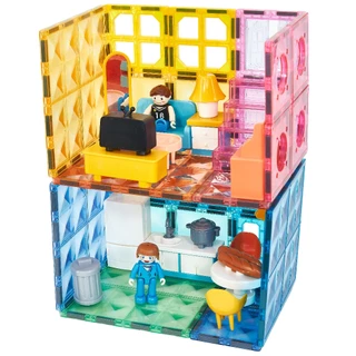 Magnetic Tiles Dreamy Dollhouse 135 pieces ตัวต่อแม่เหล็กบ้านตุ๊กตาชวนฝัน 135 ชิ้น