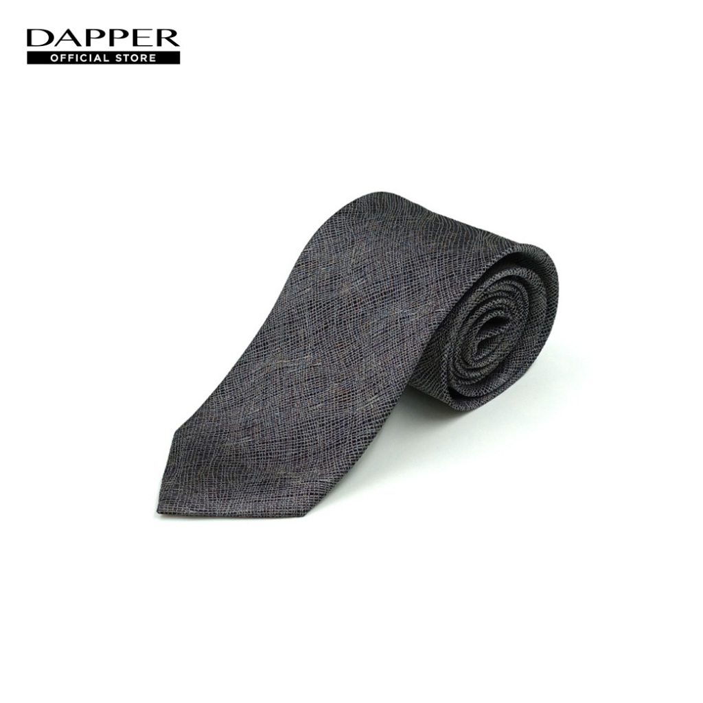 DAPPER เนคไท 7.5 cm Timber Twist Jacquard Tie สีเทา (TI/SI/804RJ)
