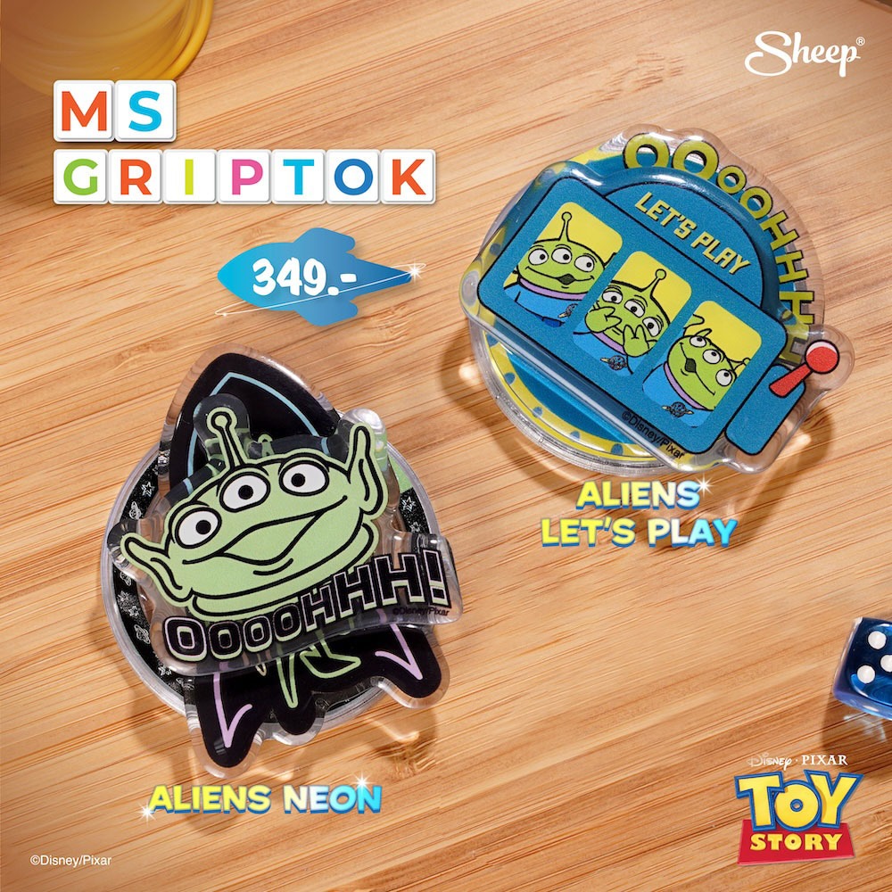 [Griptok MS Alien] Aliens Collection ที่ติดหลังโทรศัพท์ สำหรับเคสแบบแม่เหล็ก For iphone เคสมือถือทุกรุ่น กริ๊บต็อก Pixar