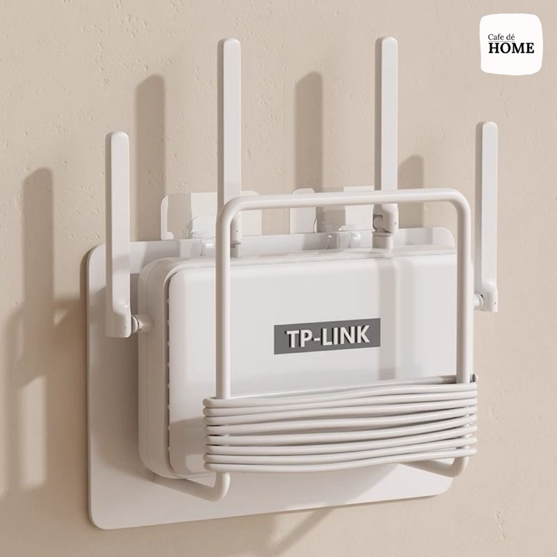 อุปกรณ์จัดเก็บปลั๊ก สายไฟ และจัดเก็บ Router เราเตอร์ อุปกรณ์จัดเก็บปลั๊ก และสายไฟ แบบติดผนัง