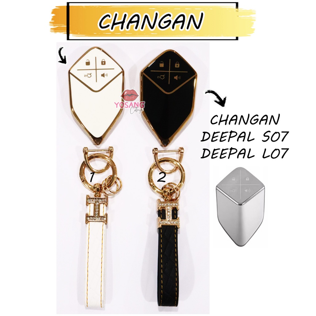 ซองกุญแจ TPU พร้อมพวงกุญแจ สำหรับ ฉางอัน ฉางอาน ดีพอล CHANGAN DEEPAL SO7 LO7