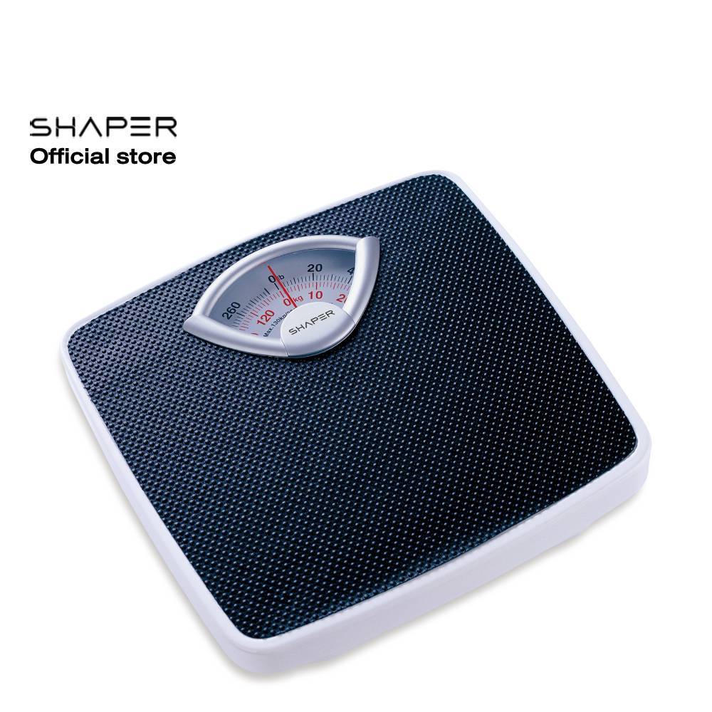 SHAPER เครื่องชั่งนำหนักบุคคล แบบสปริง รุ่น SA-2023 BLACK (สินค้ารับประกัน 1 ปี)