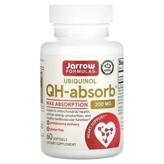 พร้อมส่ง Jarrow Formulas Ubiquinol QH-Absorb 100 mg & 200 mg CoQ10 ที่ดีที่สุด Co enzyme q10