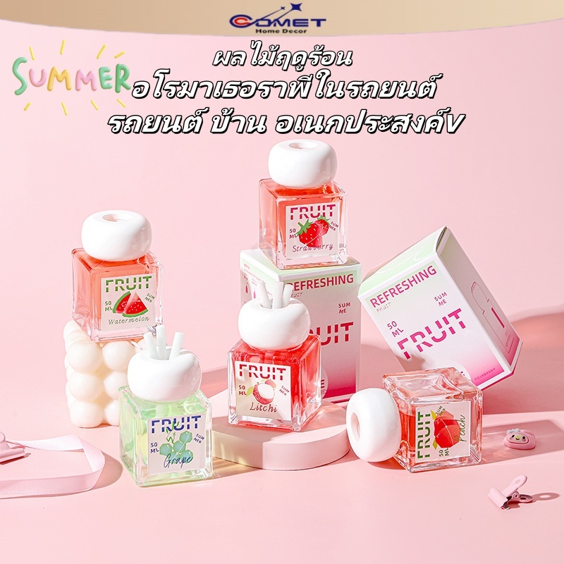 Comet Car Perfume น้ำหอมรถยนต์ คามาคาเมต ก้านไม้หอมกระจายกลิ่น ตกแต่งบ้าน ปรับอากาศ ผ่อนคลาย