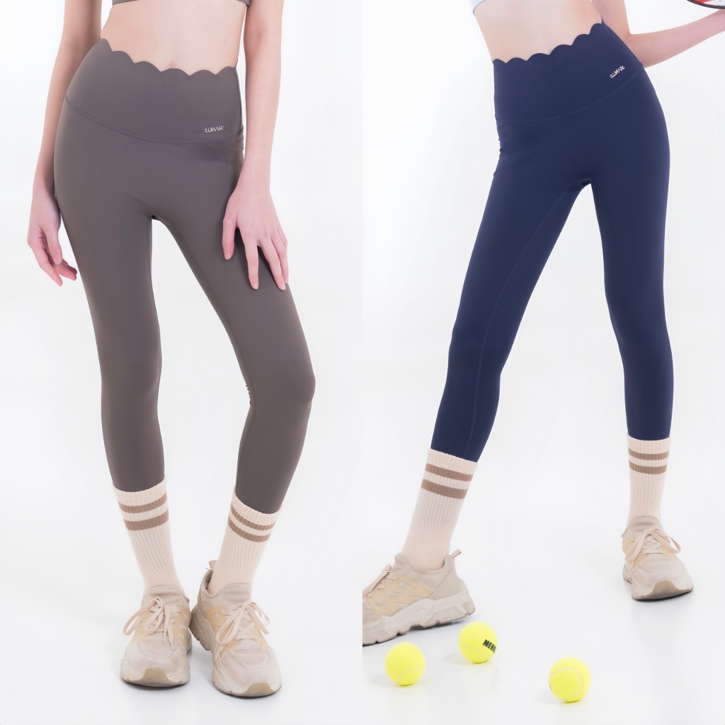 Lunar Gymwear - Emily Legging -  กางเกงออกกำลังทรงขอบยัก เท่เก๋ไม่ซ้ำใคร ผ้านิ่มใส่สบาย จะลุคไหนก็เอาอยู่
