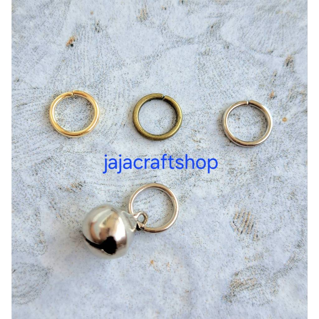 ห่วงกลม 0.7 cm. ถุงละ 100 ชิ้น สำหรับใส่กระพรวน