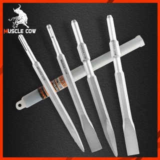 MUSCLE COW ดอกสกัดโรตารี่รวม 4 แบบ สำหรับเจาะปูน งานรื้อถอน แข็งแรง ทนทาน ใช้ได้กับสว่านไฟฟ้า