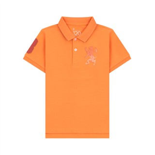 GIORDANO เสื้อโปโลเด็ก แขนสั้น Junior's Lion Polo 03012222