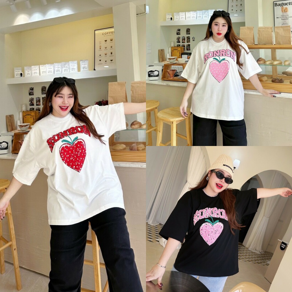 เสื้อยืดสาวอวบพลัสไซส์ C3317-C3320