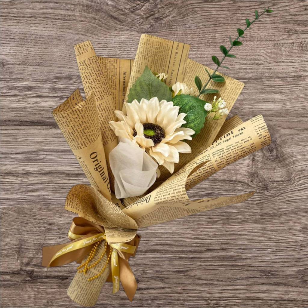 ทานตะวัน 1 ดอก ช่อดอกไม้ ช่อดอกไม้ดอกทานตะวัน ดอกไม้รับปริญญา ปัจฉิม ดอกไม้วันวาเลนไทน์ - รูปที่ 3