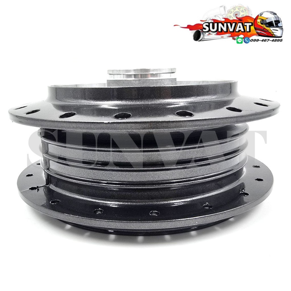 ดุมหลัง SPARK-NANO/SPARK115I/SPARK135/FINN ดุมหลังพร้อมบูช+ลูกปืน สีเทาเข้ม - รูปที่ 3