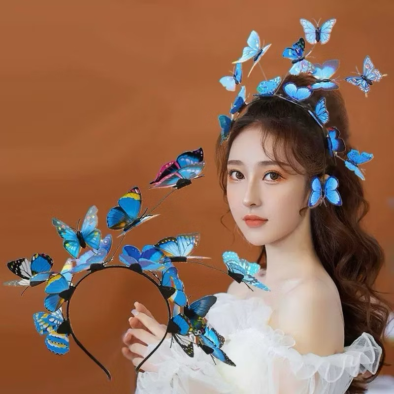 Unicrony • พร้อมส่งจากไทย คาดผมผีเสื้อ มีทั้งแบบมีไฟ ที่คาดผมผีเสื้อ3D สวยเริ่ดมาก