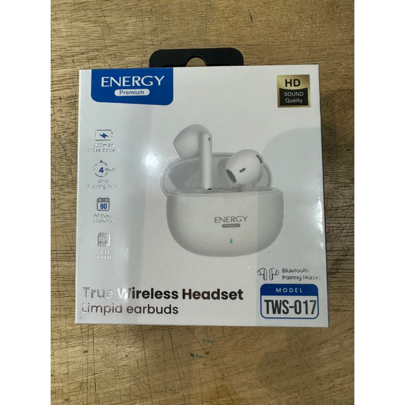 หูฟังบลูทูธ Truewireless Earphones  Wireless   Energy Tws-017 Bluetooth  หูฟังไร้สาย ver 5.3 เสียงเบสแน่น Earbud เอียบัด