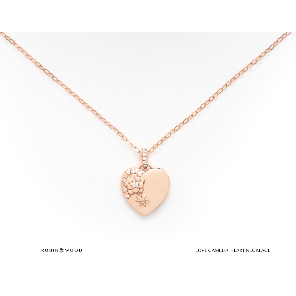 สร้อยคอ Vintage Love Camelia Heart Necklace " TailorMade
