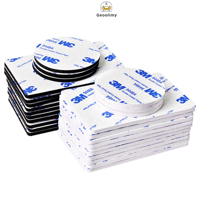 เทปกาวสองหน้า 3M กาวแปะgriptok แปะรถยนต์ กาวนาโน ชนิดแรงยึดติดหนืดสูง มีแบบวงกลมและสี่เหลี่ยม ✨Geoo