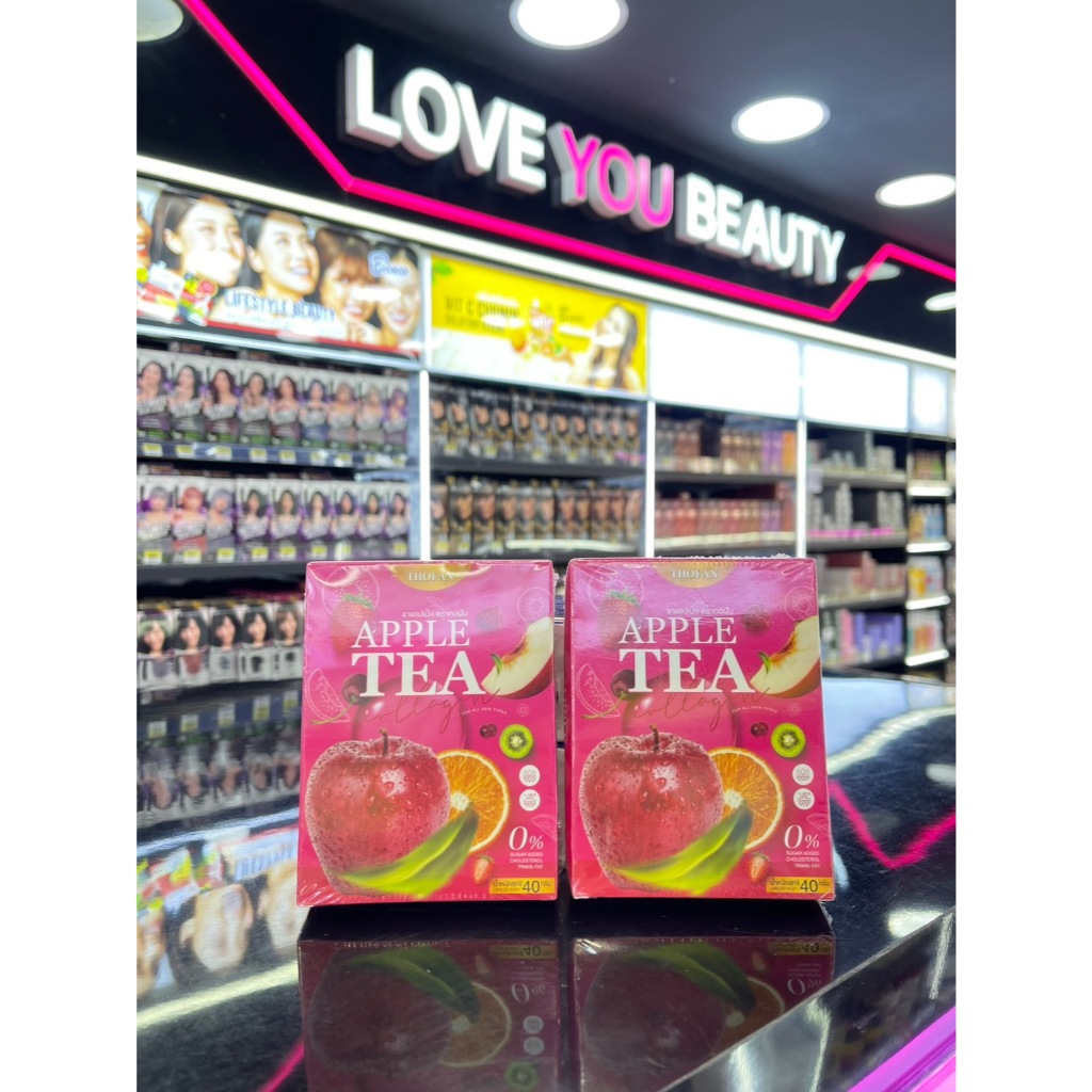 [1แถม1 กล่องชมพู] ชาแอปเปิ้ล ทอฝัน APPLE TEA ขับถ่ายสะดวก ลดพุง คุมหิว ไม่ทานจุกจิก ช่วยการเผาผลาญ