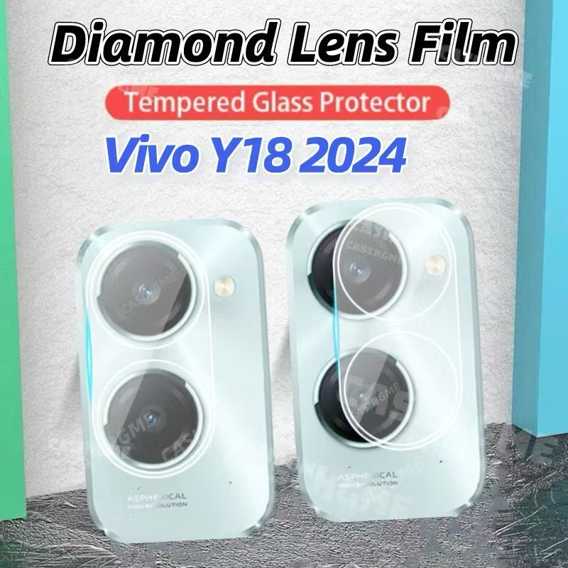 ฟิล์มกันรอย เลนส์กล้อง สำหรับ Vivo Y28S Y18 Y03 Y03T  เลนส์กล้อง ฟิล์มกระจกใส