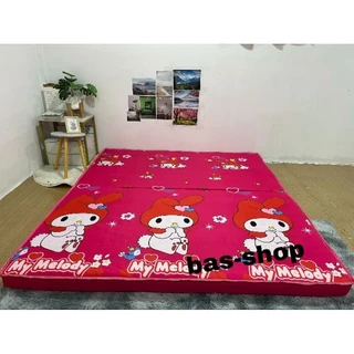 ฟูกที่นอนพับได้ หนา 4นิ้ว แถมฟรี ปลอกหมอน 2ใบ สีเดี่ยวกัน ลายเดี่ยวกัน