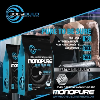 BodyBuild Creatine Monopure® 100% Pure Creatine Monohydrate ครีเอทีน เพิ่มประสิทธิภาพมวลกล้ามเนื้อ