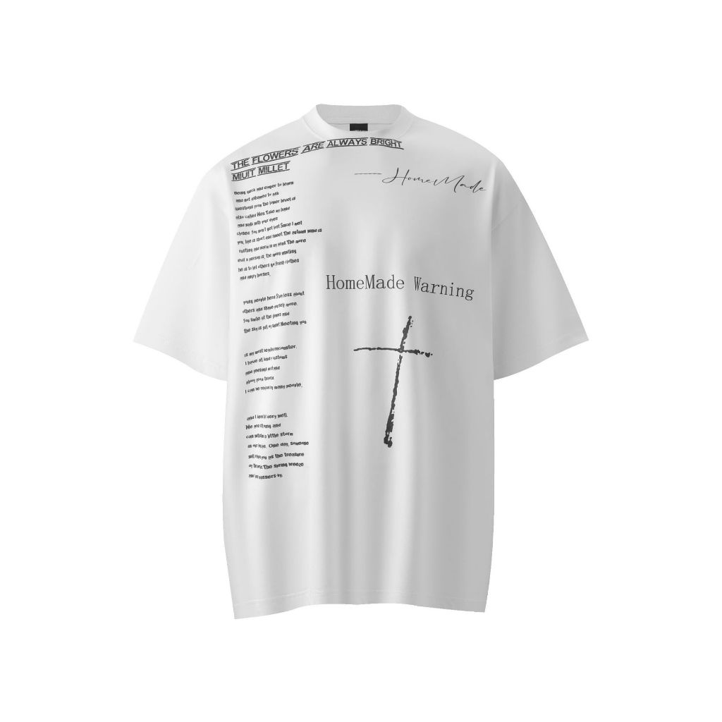 [พร้อมส่ง] Spenzer.street | 🖤 Homemade Warning โอเวอร์ไซส์ เสื้อผ้าสตรีท เนื้อผ้าดี คุณภาพเยี่ยม ทันกระแส unisex 2025 ขา